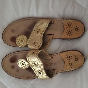Gold Jack Rogers - Sz 8